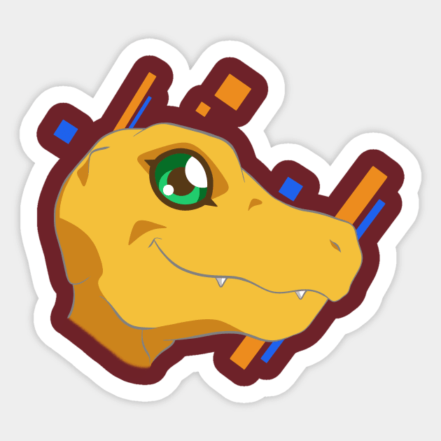 Agumon Sticker by MEArtworks